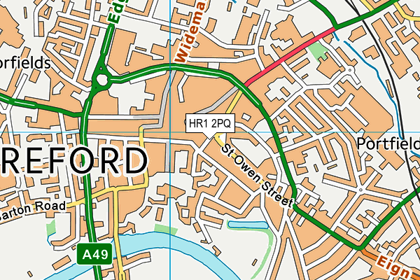 HR1 2PQ map - OS VectorMap District (Ordnance Survey) HR1 2PQ map - OS VectorMap District (Ordnance Survey)