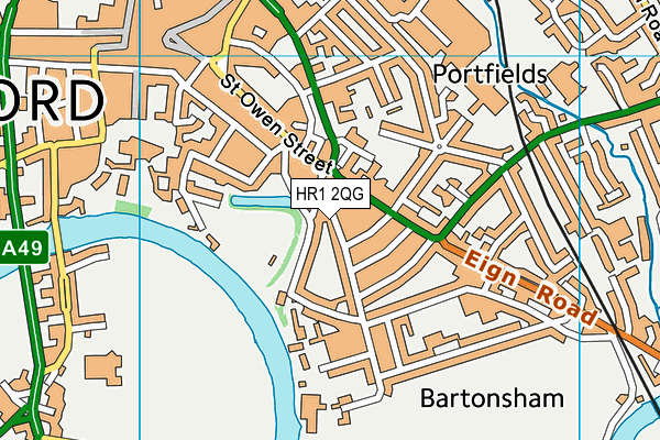 HR1 2QG map - OS VectorMap District (Ordnance Survey) HR1 2QG map - OS VectorMap District (Ordnance Survey)