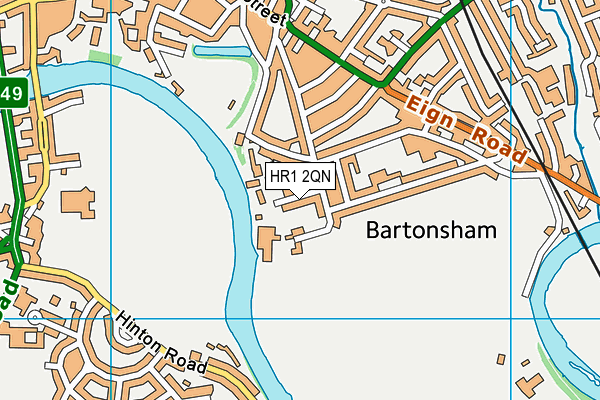 HR1 2QN map - OS VectorMap District (Ordnance Survey) HR1 2QN map - OS VectorMap District (Ordnance Survey)