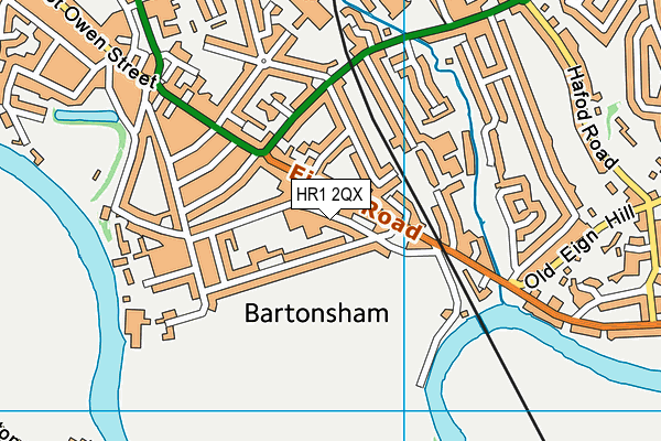 HR1 2QX map - OS VectorMap District (Ordnance Survey) HR1 2QX map - OS VectorMap District (Ordnance Survey)