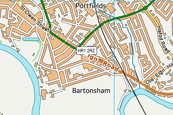 HR1 2RZ map - OS VectorMap District (Ordnance Survey) HR1 2RZ map - OS VectorMap District (Ordnance Survey)
