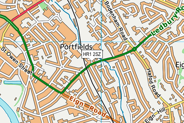 HR1 2SZ map - OS VectorMap District (Ordnance Survey) HR1 2SZ map - OS VectorMap District (Ordnance Survey)
