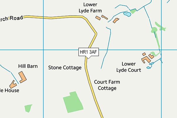 HR1 3AF map - OS VectorMap District (Ordnance Survey) HR1 3AF map - OS VectorMap District (Ordnance Survey)