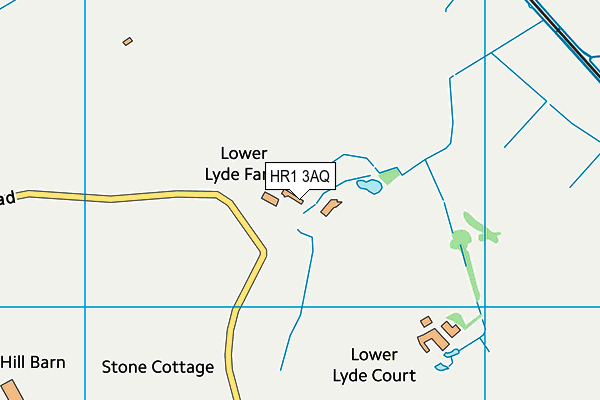 HR1 3AQ map - OS VectorMap District (Ordnance Survey) HR1 3AQ map - OS VectorMap District (Ordnance Survey)