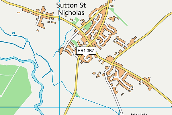 HR1 3BZ map - OS VectorMap District (Ordnance Survey) HR1 3BZ map - OS VectorMap District (Ordnance Survey)