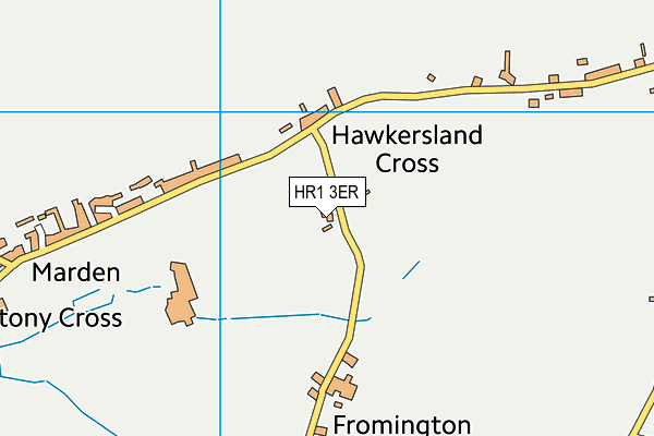 HR1 3ER map - OS VectorMap District (Ordnance Survey) HR1 3ER map - OS VectorMap District (Ordnance Survey)
