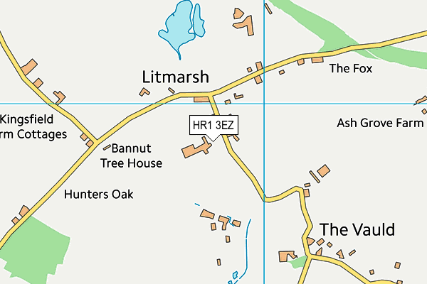 HR1 3EZ map - OS VectorMap District (Ordnance Survey)