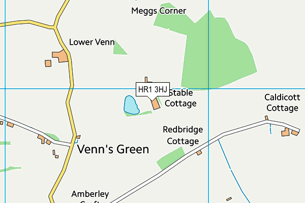 HR1 3HJ map - OS VectorMap District (Ordnance Survey)