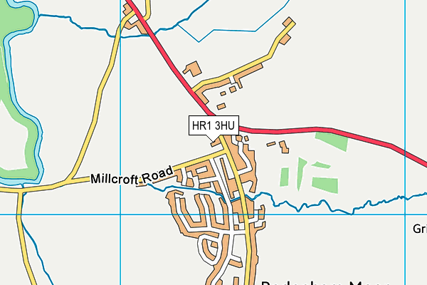 HR1 3HU map - OS VectorMap District (Ordnance Survey)