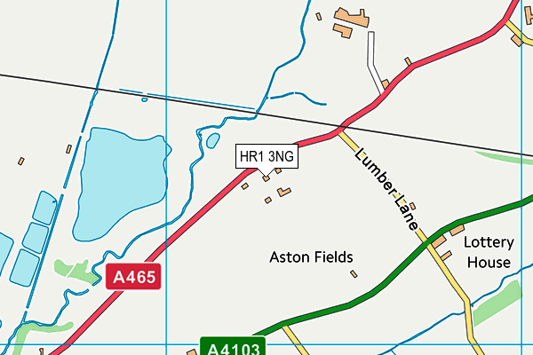 HR1 3NG map - OS VectorMap District (Ordnance Survey)