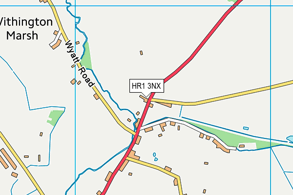 HR1 3NX map - OS VectorMap District (Ordnance Survey) HR1 3NX map - OS VectorMap District (Ordnance Survey)