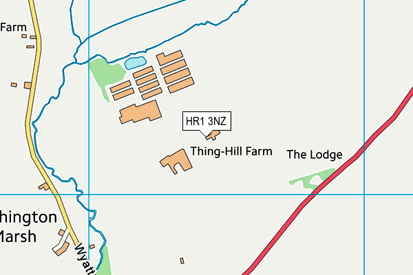 HR1 3NZ map - OS VectorMap District (Ordnance Survey) HR1 3NZ map - OS VectorMap District (Ordnance Survey)