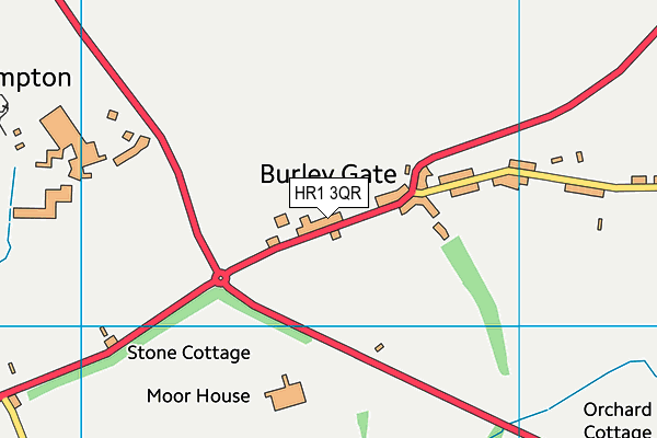 HR1 3QR map - OS VectorMap District (Ordnance Survey) HR1 3QR map - OS VectorMap District (Ordnance Survey)