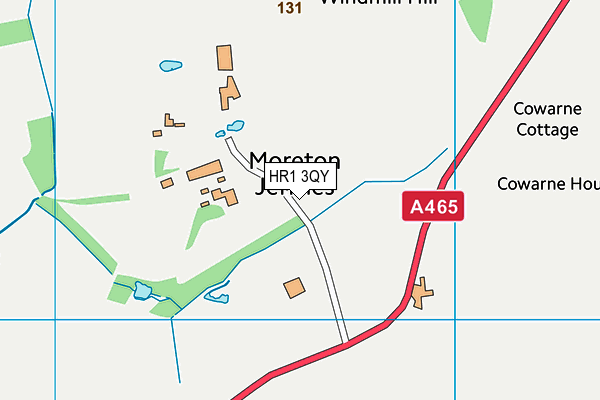HR1 3QY map - OS VectorMap District (Ordnance Survey) HR1 3QY map - OS VectorMap District (Ordnance Survey)