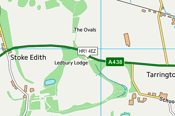 HR1 4EZ map - OS VectorMap District (Ordnance Survey)