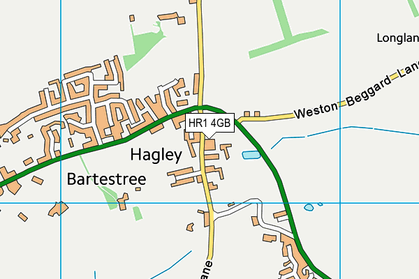 HR1 4GB map - OS VectorMap District (Ordnance Survey)