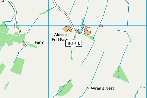 HR1 4HJ map - OS VectorMap District (Ordnance Survey) HR1 4HJ map - OS VectorMap District (Ordnance Survey)