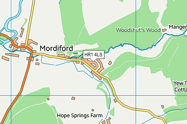 HR1 4LS map - OS VectorMap District (Ordnance Survey)