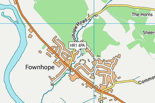 HR1 4PA map - OS VectorMap District (Ordnance Survey) HR1 4PA map - OS VectorMap District (Ordnance Survey)