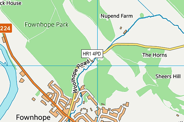 HR1 4PD map - OS VectorMap District (Ordnance Survey) HR1 4PD map - OS VectorMap District (Ordnance Survey)