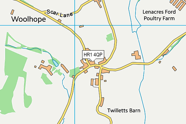 HR1 4QP map - OS VectorMap District (Ordnance Survey)