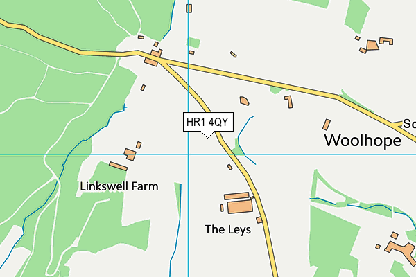 HR1 4QY map - OS VectorMap District (Ordnance Survey)