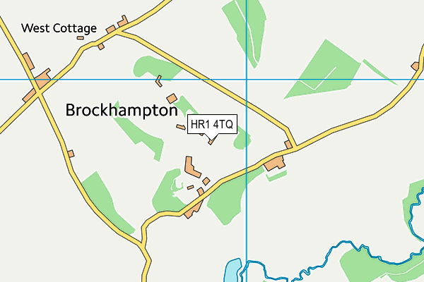 HR1 4TQ map - OS VectorMap District (Ordnance Survey)