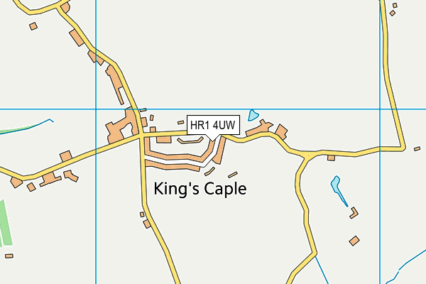 HR1 4UW map - OS VectorMap District (Ordnance Survey)
