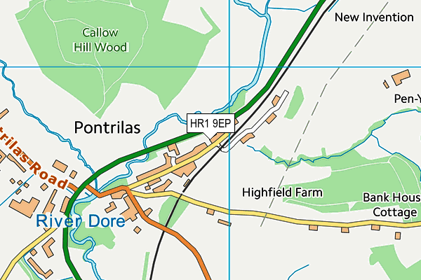 HR1 9EP map - OS VectorMap District (Ordnance Survey) HR1 9EP map - OS VectorMap District (Ordnance Survey)