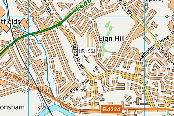HR1 9SJ map - OS VectorMap District (Ordnance Survey) HR1 9SJ map - OS VectorMap District (Ordnance Survey)