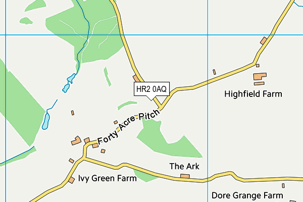 HR2 0AQ map - OS VectorMap District (Ordnance Survey) HR2 0AQ map - OS VectorMap District (Ordnance Survey)