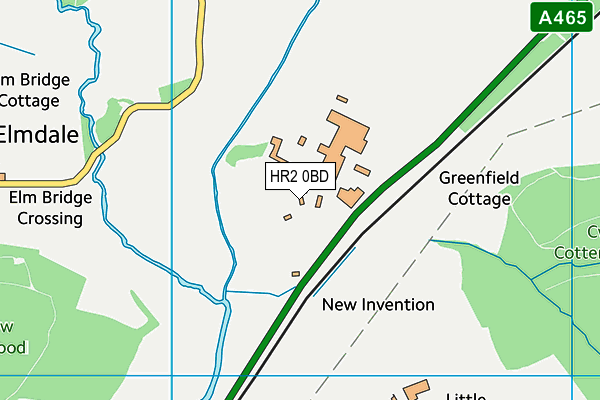 HR2 0BD map - OS VectorMap District (Ordnance Survey) HR2 0BD map - OS VectorMap District (Ordnance Survey)