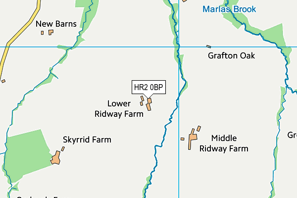 HR2 0BP map - OS VectorMap District (Ordnance Survey) HR2 0BP map - OS VectorMap District (Ordnance Survey)
