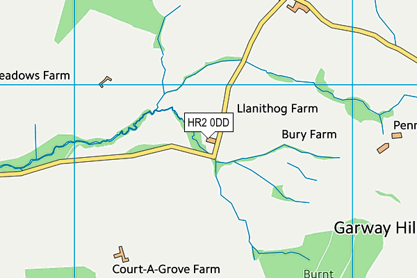 HR2 0DD map - OS VectorMap District (Ordnance Survey) HR2 0DD map - OS VectorMap District (Ordnance Survey)