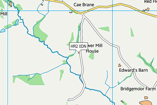 HR2 0DN map - OS VectorMap District (Ordnance Survey) HR2 0DN map - OS VectorMap District (Ordnance Survey)