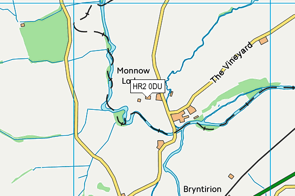 HR2 0DU map - OS VectorMap District (Ordnance Survey)
