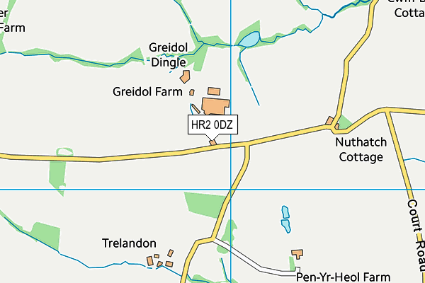 HR2 0DZ map - OS VectorMap District (Ordnance Survey) HR2 0DZ map - OS VectorMap District (Ordnance Survey)