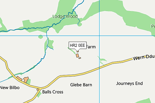 HR2 0EE map - OS VectorMap District (Ordnance Survey) HR2 0EE map - OS VectorMap District (Ordnance Survey)