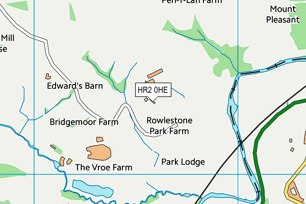 HR2 0HE map - OS VectorMap District (Ordnance Survey) HR2 0HE map - OS VectorMap District (Ordnance Survey)