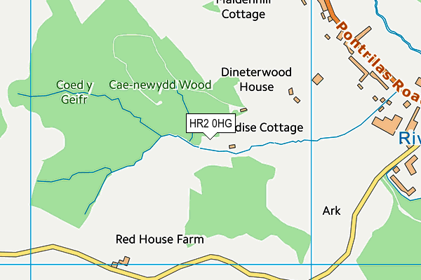 HR2 0HG map - OS VectorMap District (Ordnance Survey) HR2 0HG map - OS VectorMap District (Ordnance Survey)