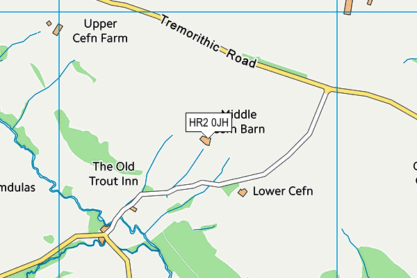 HR2 0JH map - OS VectorMap District (Ordnance Survey) HR2 0JH map - OS VectorMap District (Ordnance Survey)