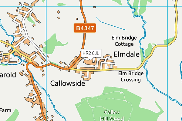 HR2 0JL map - OS VectorMap District (Ordnance Survey) HR2 0JL map - OS VectorMap District (Ordnance Survey)