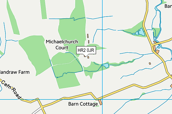 HR2 0JR map - OS VectorMap District (Ordnance Survey) HR2 0JR map - OS VectorMap District (Ordnance Survey)