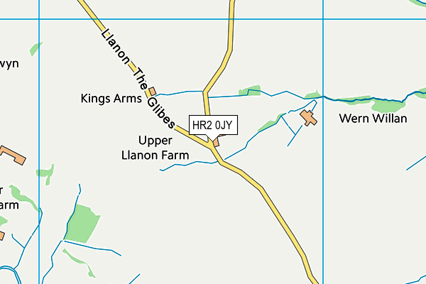 HR2 0JY map - OS VectorMap District (Ordnance Survey) HR2 0JY map - OS VectorMap District (Ordnance Survey)