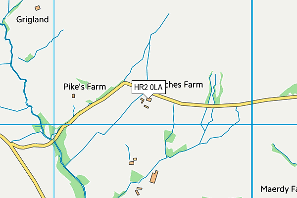 HR2 0LA map - OS VectorMap District (Ordnance Survey) HR2 0LA map - OS VectorMap District (Ordnance Survey)