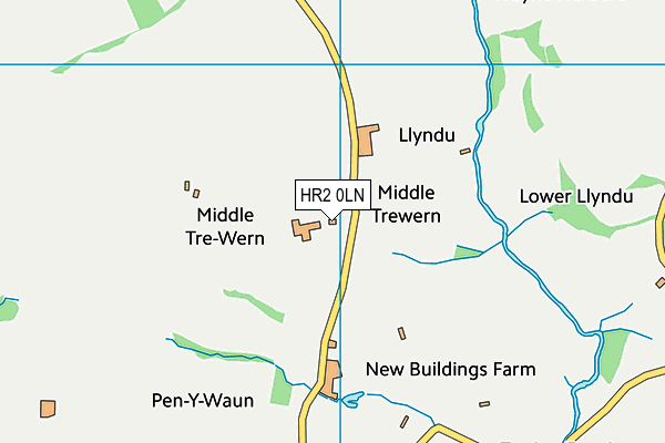 HR2 0LN map - OS VectorMap District (Ordnance Survey) HR2 0LN map - OS VectorMap District (Ordnance Survey)