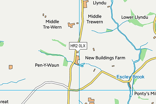 HR2 0LX map - OS VectorMap District (Ordnance Survey) HR2 0LX map - OS VectorMap District (Ordnance Survey)