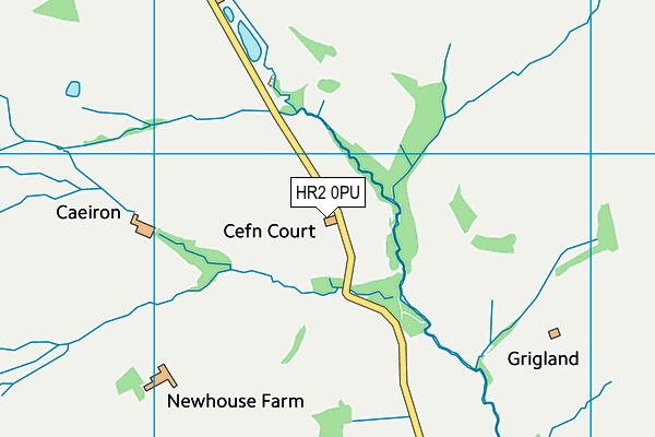 HR2 0PU map - OS VectorMap District (Ordnance Survey) HR2 0PU map - OS VectorMap District (Ordnance Survey)