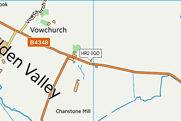 HR2 0QD map - OS VectorMap District (Ordnance Survey) HR2 0QD map - OS VectorMap District (Ordnance Survey)