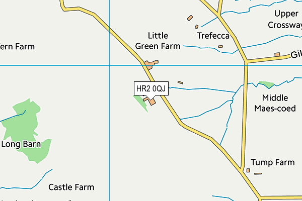 HR2 0QJ map - OS VectorMap District (Ordnance Survey) HR2 0QJ map - OS VectorMap District (Ordnance Survey)